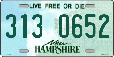 NH license plate 3130652