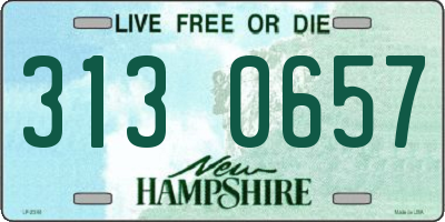 NH license plate 3130657