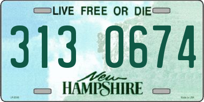 NH license plate 3130674