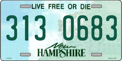NH license plate 3130683