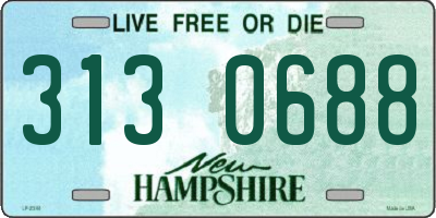 NH license plate 3130688