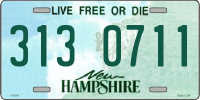NH license plate 3130711