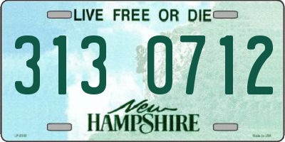 NH license plate 3130712