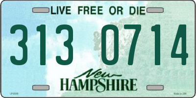NH license plate 3130714