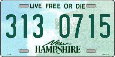 NH license plate 3130715