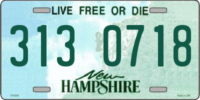 NH license plate 3130718