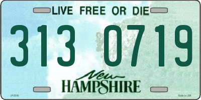 NH license plate 3130719