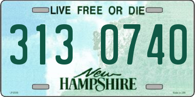 NH license plate 3130740
