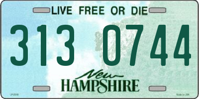 NH license plate 3130744