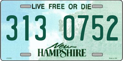 NH license plate 3130752