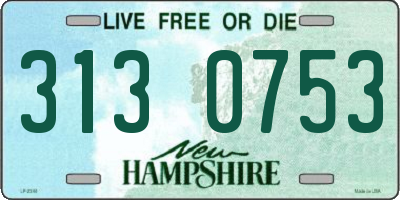 NH license plate 3130753
