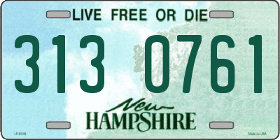 NH license plate 3130761