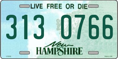 NH license plate 3130766