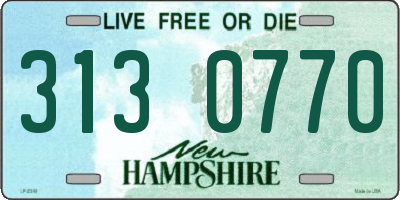 NH license plate 3130770
