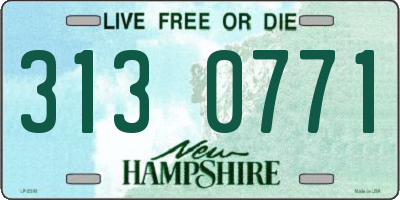 NH license plate 3130771