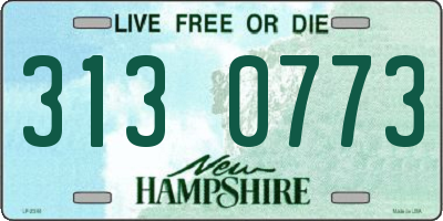 NH license plate 3130773