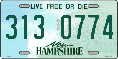 NH license plate 3130774