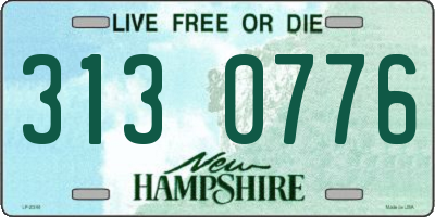 NH license plate 3130776