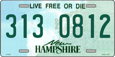 NH license plate 3130812