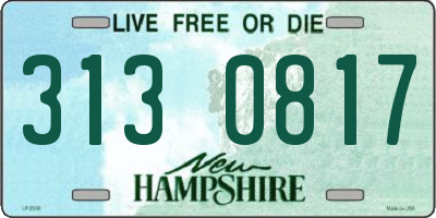 NH license plate 3130817