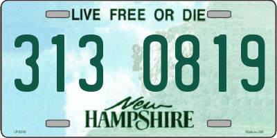 NH license plate 3130819