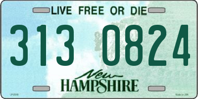NH license plate 3130824