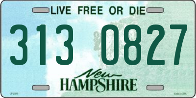 NH license plate 3130827