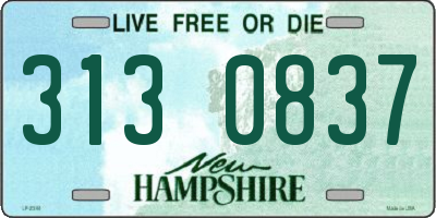 NH license plate 3130837