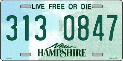 NH license plate 3130847
