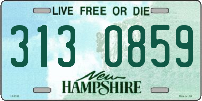 NH license plate 3130859