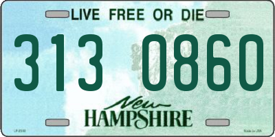 NH license plate 3130860