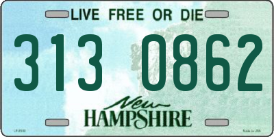 NH license plate 3130862