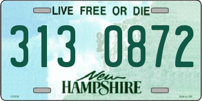NH license plate 3130872