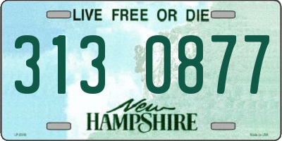 NH license plate 3130877
