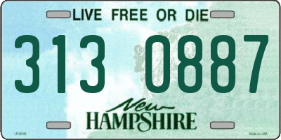 NH license plate 3130887