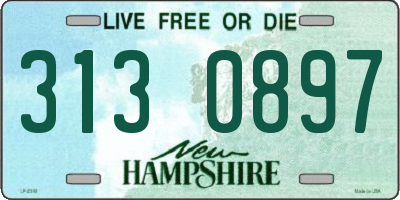 NH license plate 3130897