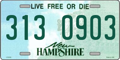 NH license plate 3130903
