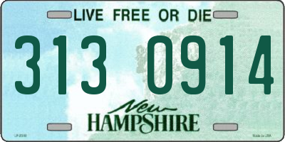 NH license plate 3130914