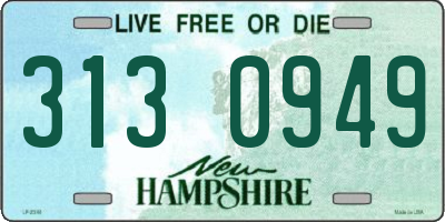 NH license plate 3130949