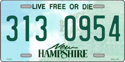 NH license plate 3130954
