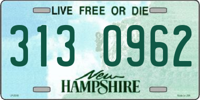 NH license plate 3130962