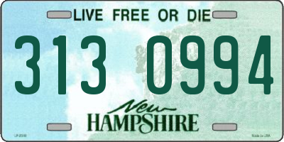 NH license plate 3130994