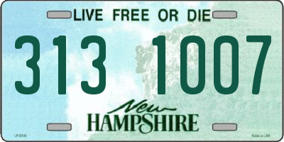 NH license plate 3131007