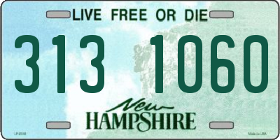 NH license plate 3131060