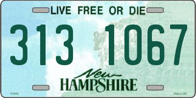 NH license plate 3131067