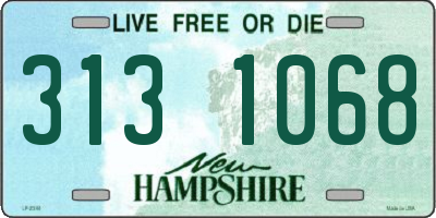 NH license plate 3131068