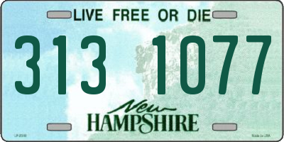 NH license plate 3131077