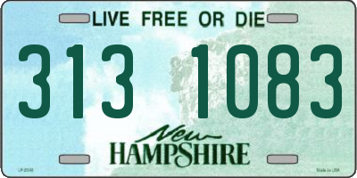 NH license plate 3131083