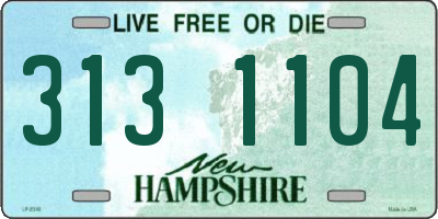 NH license plate 3131104