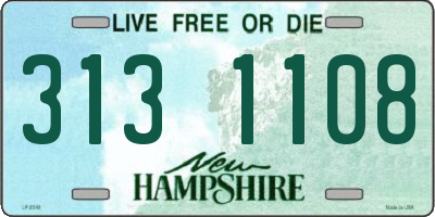 NH license plate 3131108
